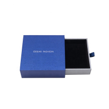 Wholesale blue fashion Specialty paper square handmade earrings jewelry drawer gift packaging box
